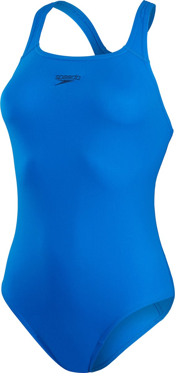 Speedo endurance+ medalist dames sportbadpak - kleurvast badpak dames - chloorbestendig zwempak dames - sportbadpak dames met medalist-rug - blauw - 36