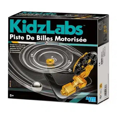 4m wetenschap en spel - bouw je eigen elektrische knikkerbaan - bouwpakket - kidzlabs - 5+