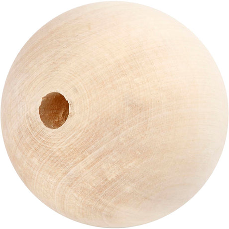 Creativ company houten kraal 80 mm gatgrootte 12mm