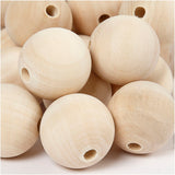 Creativ company https: www.cchobby.nl houten-kraal-d-30-mm-gatgrootte-5-mm-50-stuk-1-doos