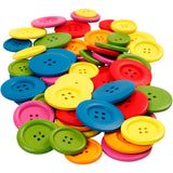 Creativ company https: www.cchobby.nl houten-knopen-d-25-40-mm-2-4-gaten-diverse-kleuren-144-stuk-1-doos