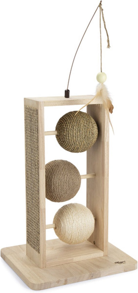 Designed by lotte lomax krabbollen - krabpaal - kattenspeelgoed - 34,5x29,5x50cm