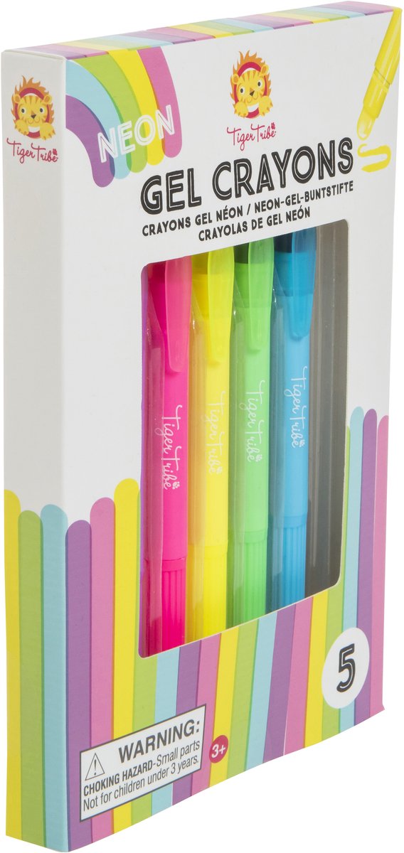 Tiger tribe neon gel crayons