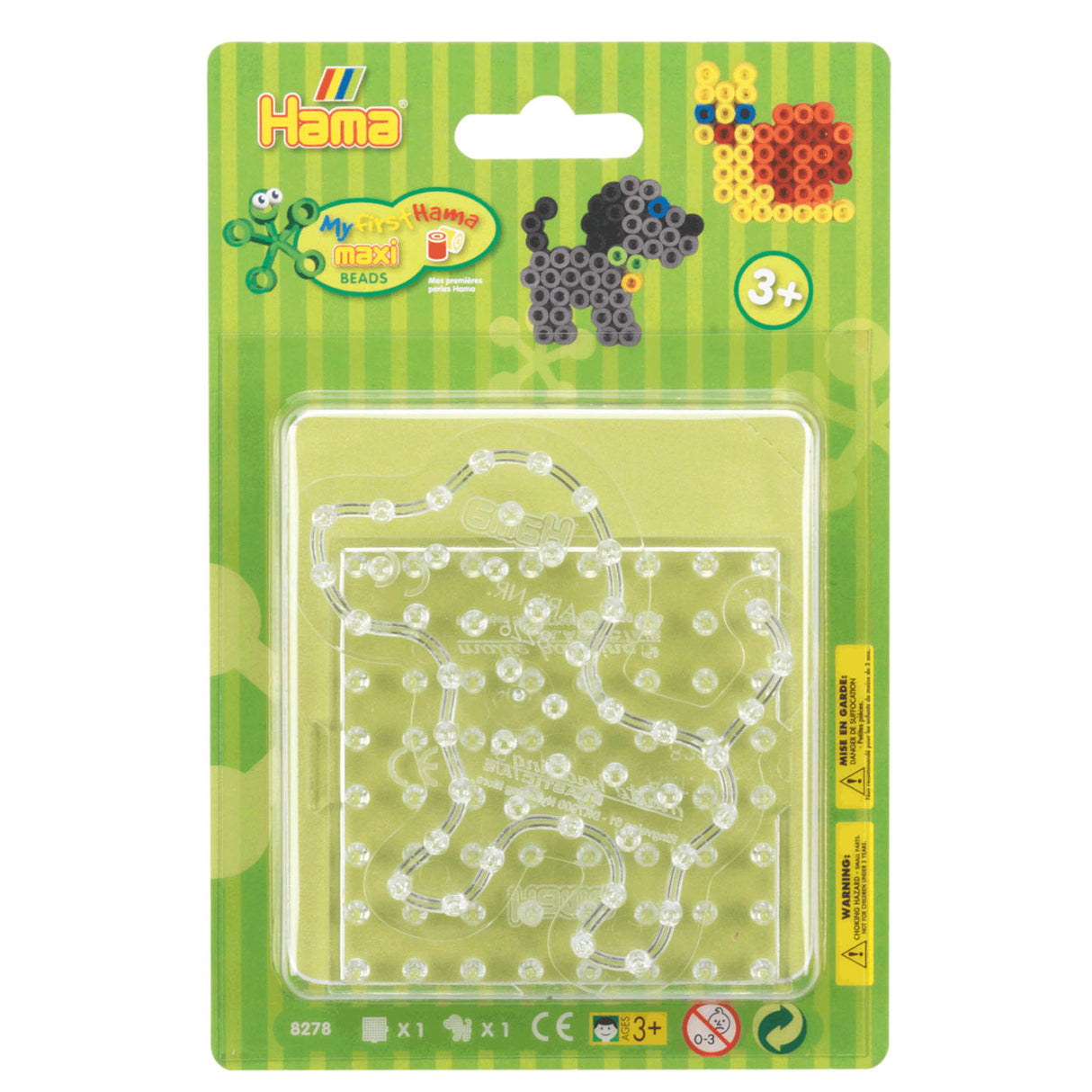 Hama Eisen Bead Placke Maxi Quadrat Hond