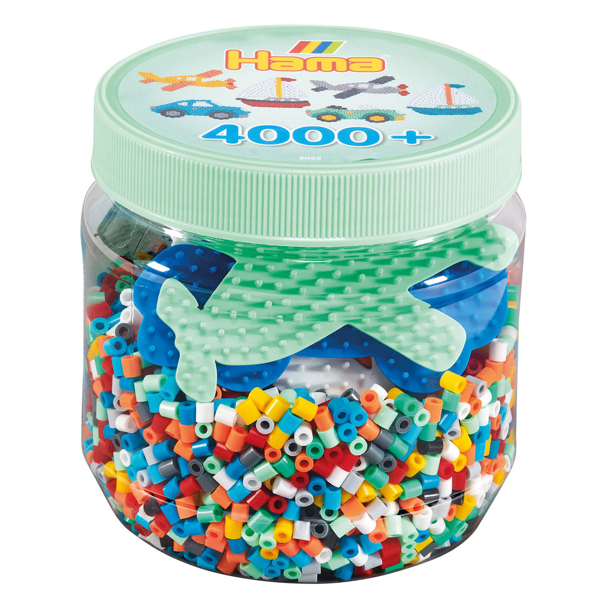 Hama strijkkralenset in pot, 4000st.