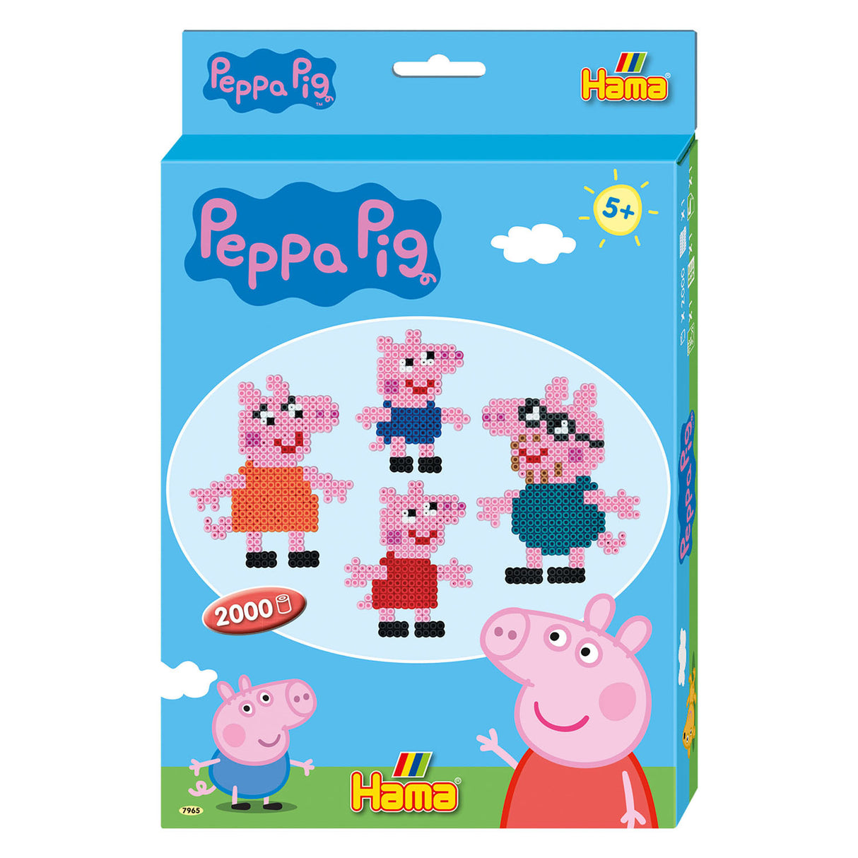 Hama strijkkralenset - peppa pig, 2000st.