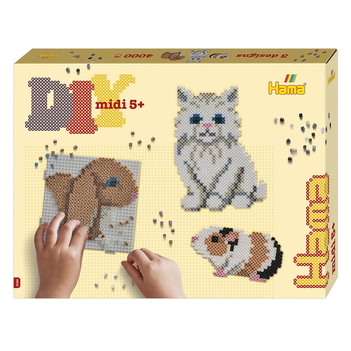 Hama strijkkralenset gift box - schattige dieren, 4000st.