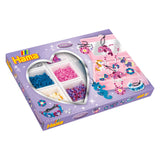 Merkloos sans marque hama midi strijkkralenset sieraden maken paars, 2400st.