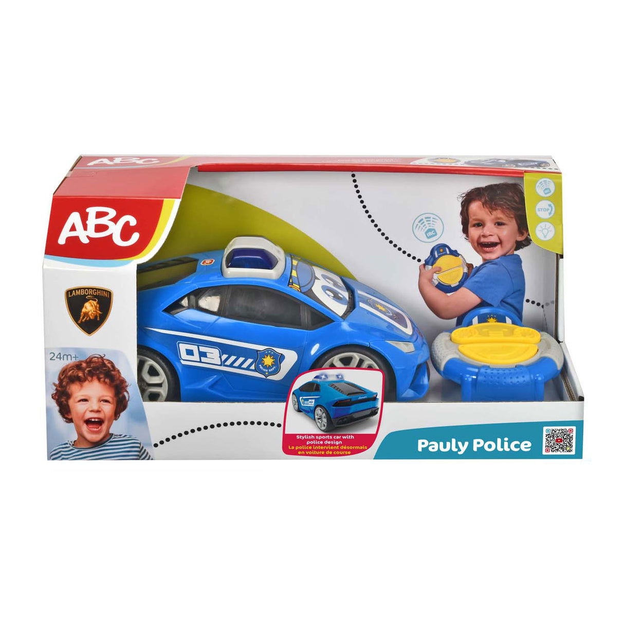 Dickie toys abc irc pauly politie 27 cm - bestuurbare auto