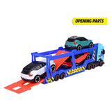 Dickie toys - car transporter - volvo - vrachtwagen met aanhangwagen - licht en geluid