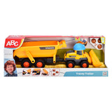Dickie simba - abc - tracey trailer - graafmachine - kiepwagen - volvo - licht en geluid - vanaf 1 jaar
