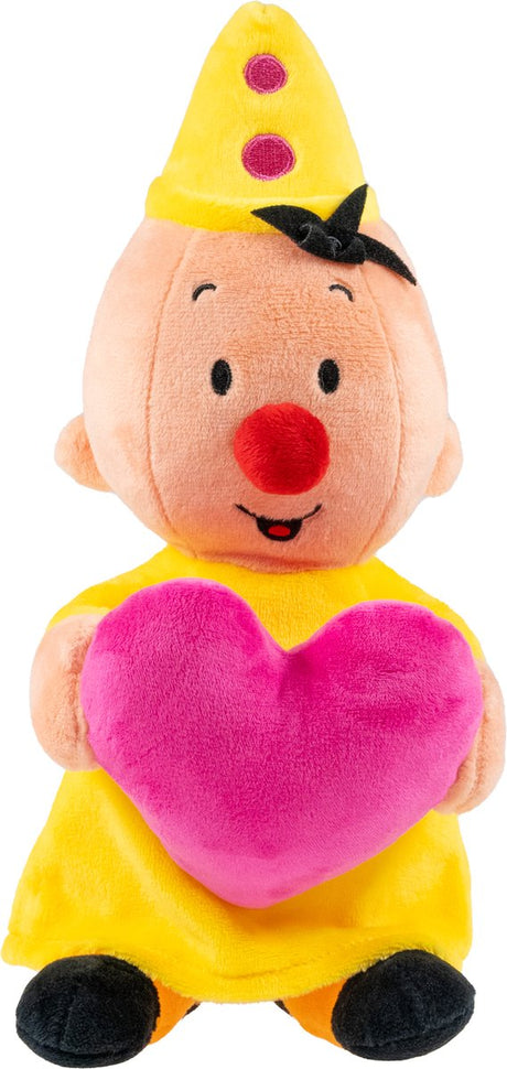 Bumba knuffel pluche met hart, 25cm