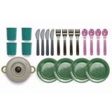 Dantoy speelgoed servies green bean - duurzaam eetservies 22-delig.