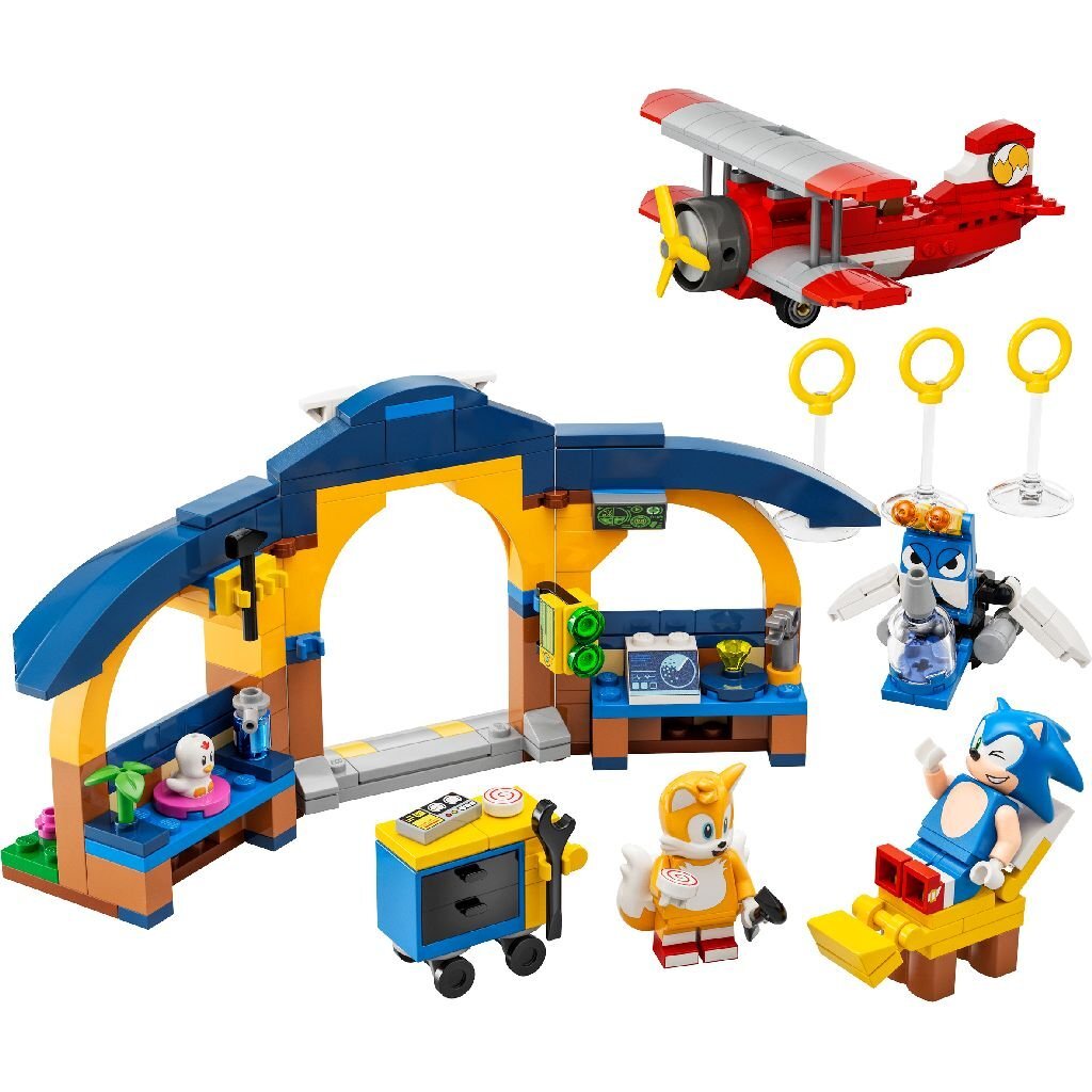 Lego Sonic The Hedgehog 76991 Tails Werkplaats en Vliegtuig