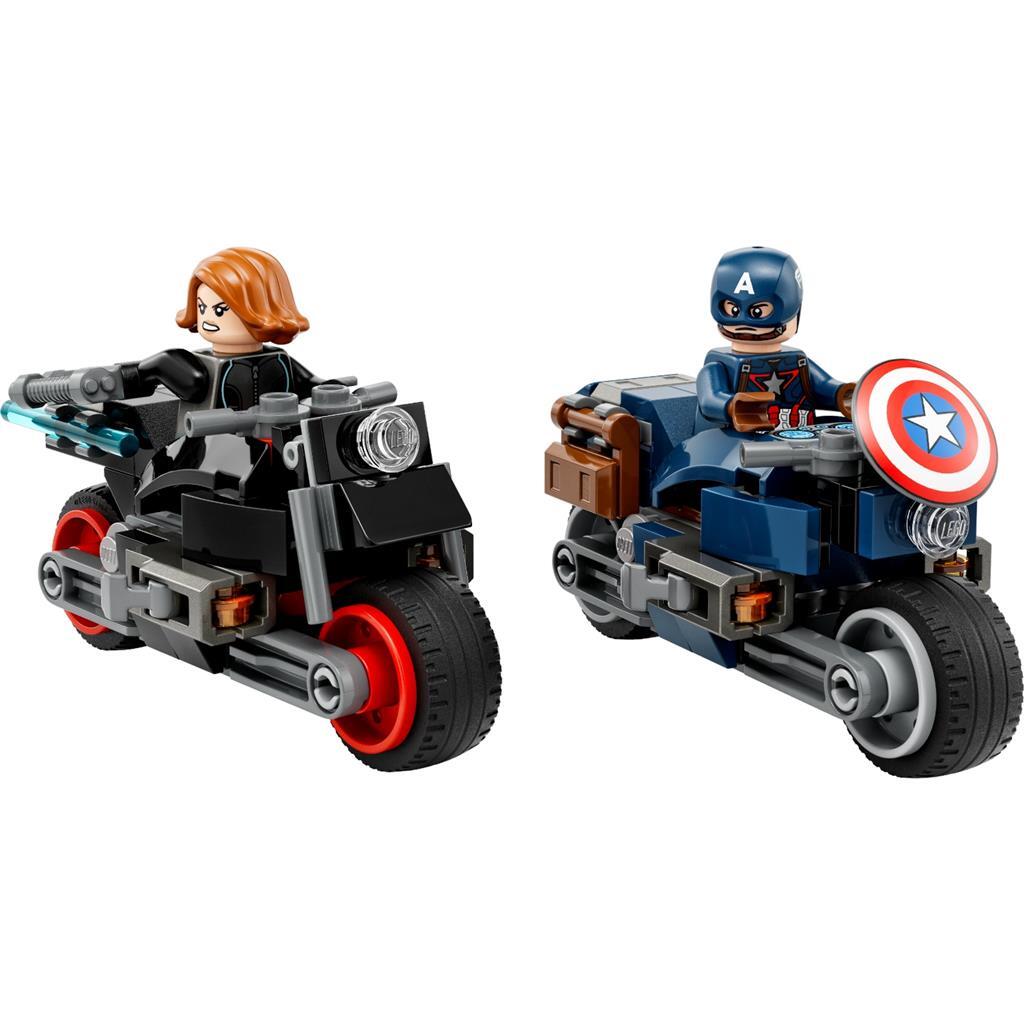 Lego Marvel 76260 Captain America en Black Widow Motoren