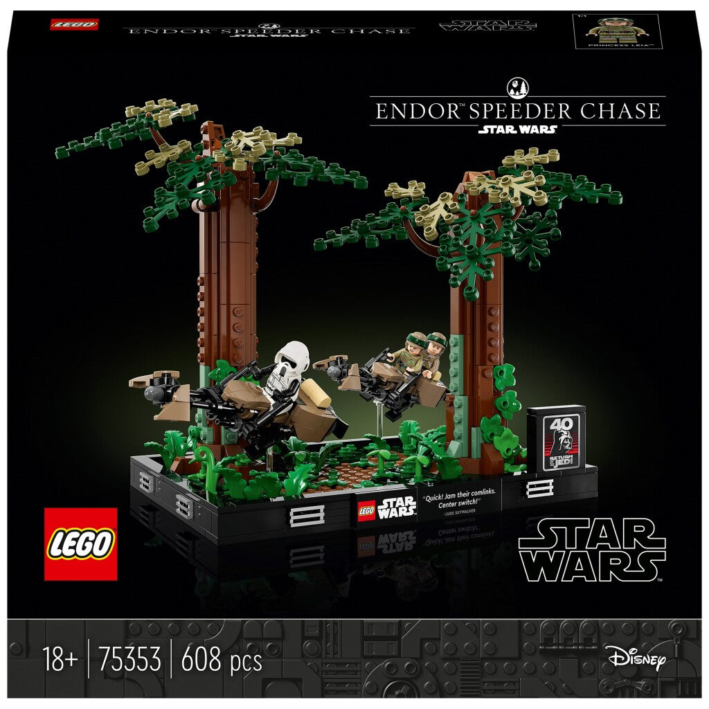 Lego Star Wars 75353 Endor Speeder Chase Diorama