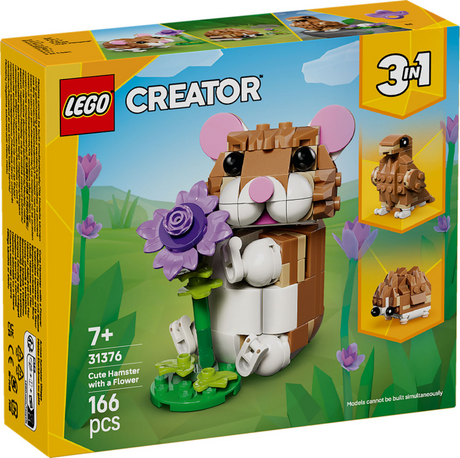 Lego ® creator 3in1 schattige hamster met bloem - 31376