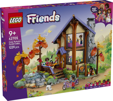 Lego friends gezellige boshut in de herfst