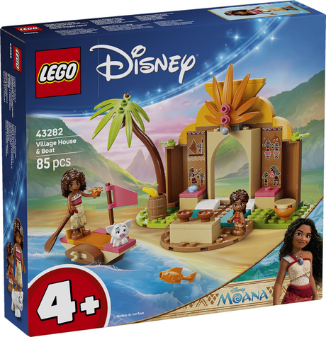 Lego ǀ disney vaiana dorpshuis en boot bouwbaar speelgoed voor kinderen met dieren figuur 43282