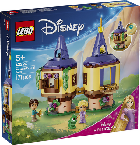 Lego ǀ disney princess rapunzels minitoren toren bouwpakket voor kinderen 43294