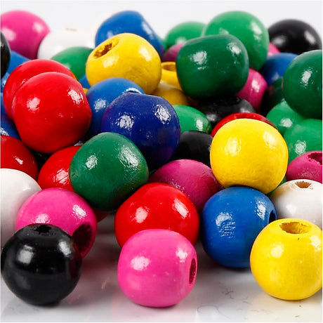Creativ company https: www.cchobby.nl houten-kralen-d-10-mm-gatgrootte-3-mm-ca-680-div-diverse-kleuren-230-gr-1-doos