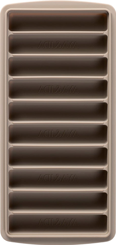 Aya ida aya ida - ice cube tray - ijsblokjesvorm - siliconen ijsblokjes vorm met deksel - bpa vrij - herbruikbaar - langwerpige ijsblokjes voor flessen - koude dranken - driftwood
