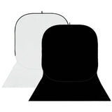 Studioking background board bbt-01-20 wit zwart 400x150 cm