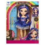 Rainbow high be dazzling-modepoppen - genevieve bleue (blauw) met bedazzle-tool en glinsterende strass-steentjes