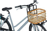 Basil Green Life - rotan fietsmand - medium - voorop natural bruin