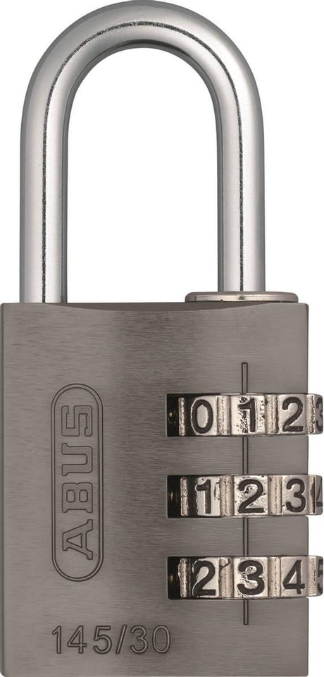 Abus cijfer hangslot 145 30 titanium