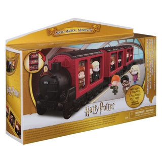 Wizarding world harry potter, micro magical moments hogwarts express-draagkoffer voor verzamelfiguren met 3 figuren
