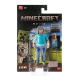 Minecraft mattel a movie action figure steve – 10 cm actiefiguur met zwaard en tas