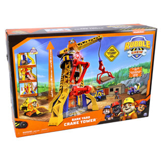 Spinmaster rubble crew - blafwerf hijskraan-speelset met rubble-figuurtje - paw patrol speelgoed