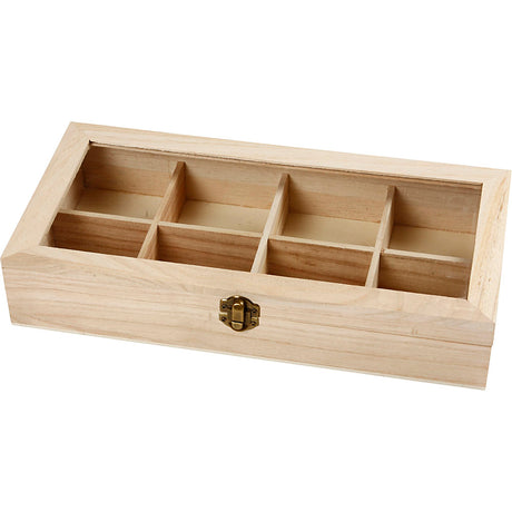 Creativ company https: www.cchobby.nl houten-doos-met-glazen-deksel-afm-32x16x6-cm-gatgrootte-7x7-cm-1-stuk