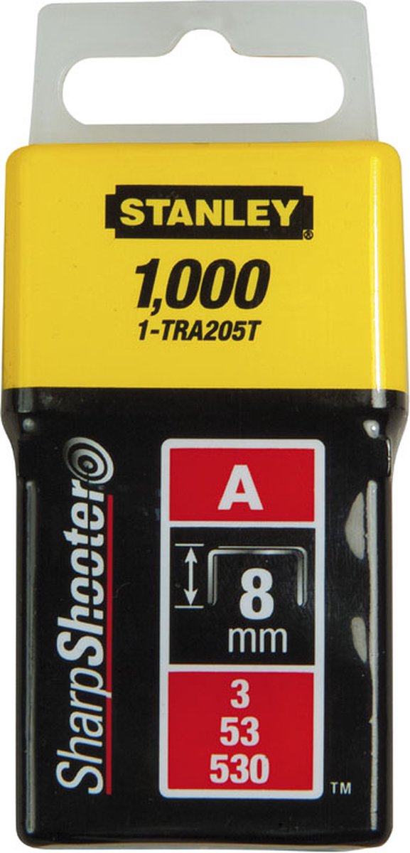 Stanley nieten 14mm type a - 1000 stuks
