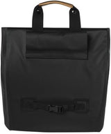 Basil Urban Dry Shopper waterdichte fietsshopper, vegan leather details, verstelbare sluiting, reflectie, mat zwart