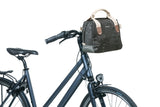 Basil Bohème City Bag elegante groene hand-, schouderen stuurtas voor dames, geschikt voor elektrische fietsen en stadsfietsen zwart