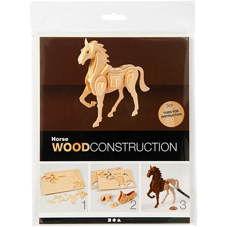 Creativ company https: www.cchobby.nl 3d-puzzel-paard-18x4-5x16-cm-1-stuk