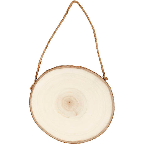 Creativ company deurschild hout, 12-14 cm