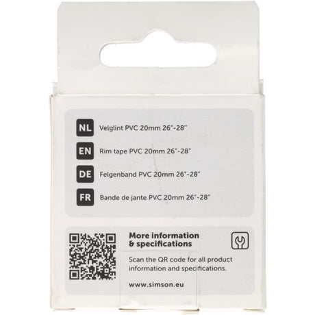 Simson velglint 24i -28i 20mm breed pvc