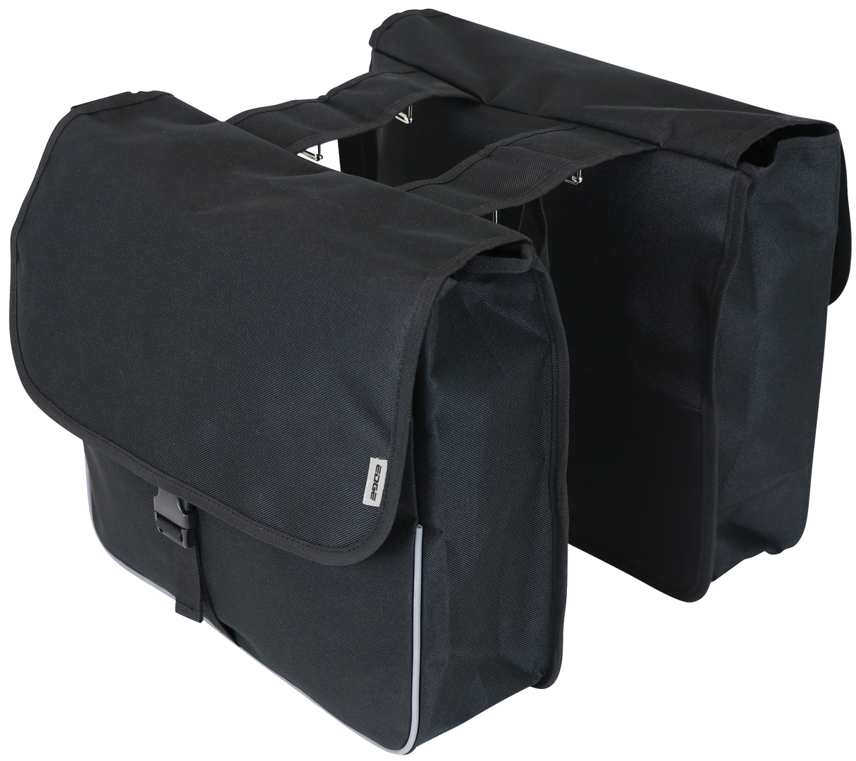 Edge Dubbele fietstas Basic Shopper 26 liter 33 x 36 x 12cm (2x) zwart