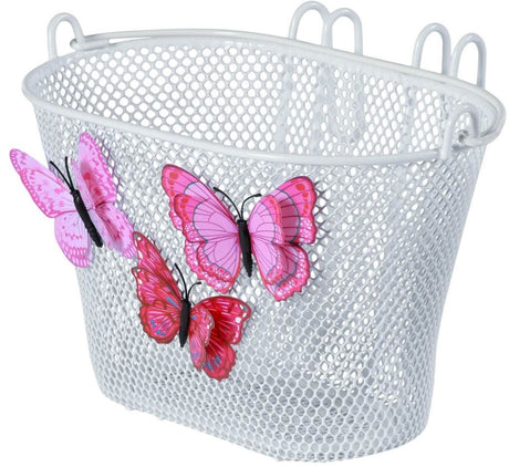 Basil Jasmin Butterfly kinderfietsmand voorop of achterop wit