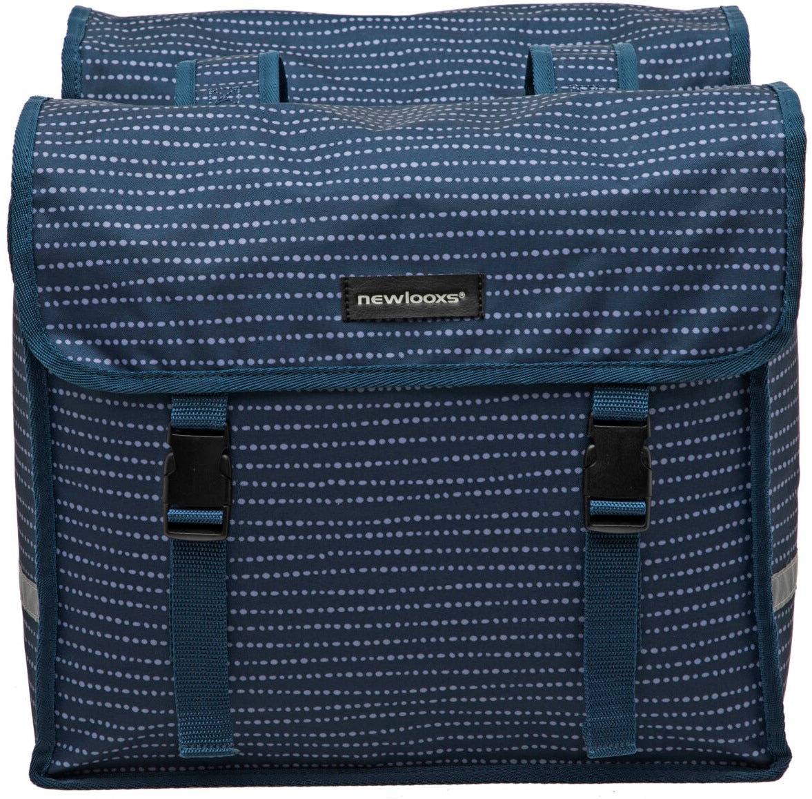 Fiori Dubbele Fietstas - Waterafstotend Polyester - 30L - Zwart Blauw Grijs