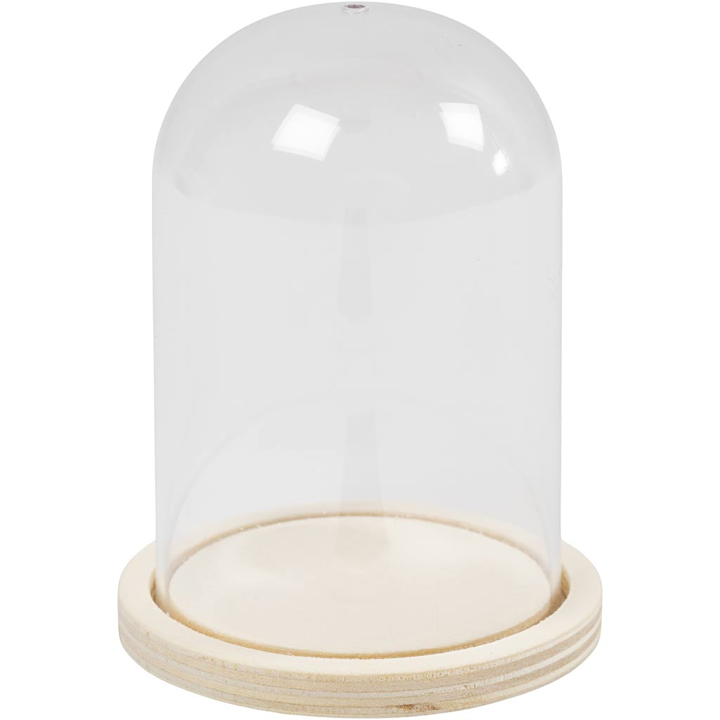 Creativ company https: www.cchobby.nl klok-op-houten-voet-h-9-5-cm-d-6-cm-gatgrootte-3-mm-1-stuk