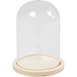 Creativ company https: www.cchobby.nl klok-op-houten-voet-h-9-5-cm-d-6-cm-gatgrootte-3-mm-1-stuk