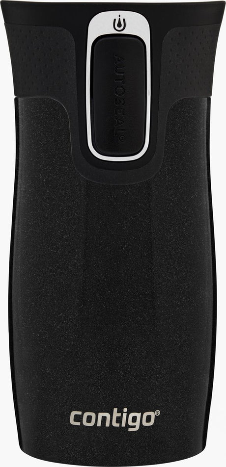 Contigo west loop mini autoseal thermosbeker, roestvrijstalen isoleerbeker - licorice - koffiebeker-to-go, bpa-vrij, lekvrije beker-to-go met easy-clean-deksel, houdt tot 6 uur warm, 300 ml