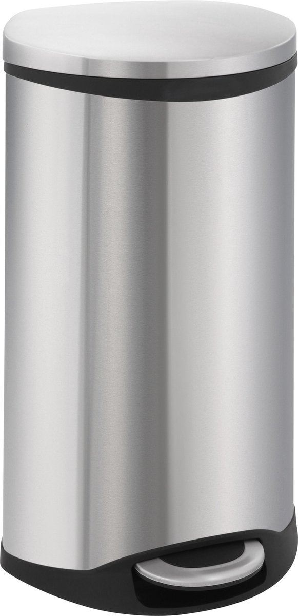 Eko - shell bin pedaalemmer 30 liter - stainless steel plastic - mat rvs - prullenbak