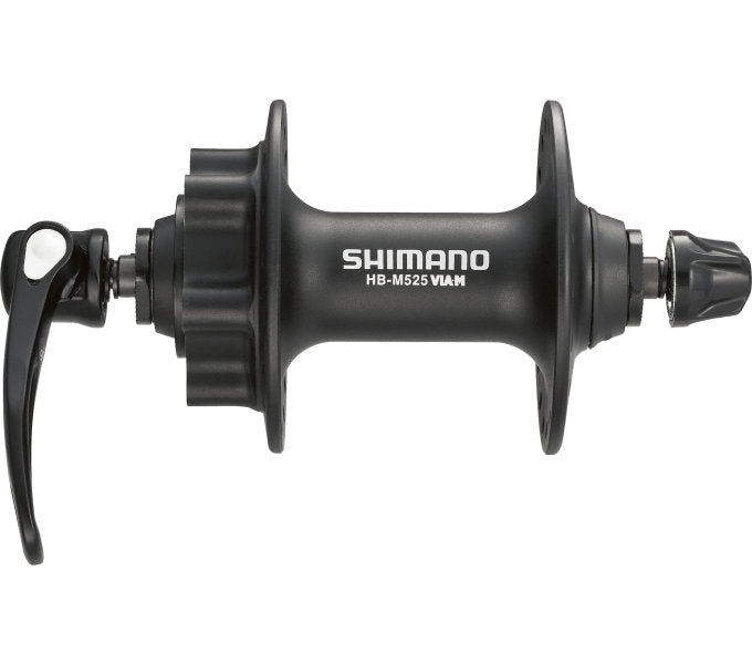 Voornaaf Shimano FH-M525 - 32 gaats - 6 bouts remschijfbevestiging - zwart