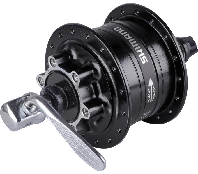 Shimano Dynamonaaf 32 gaats HD-3D32 3 Watt voor 6-bouts remschijf snelspanner zwart