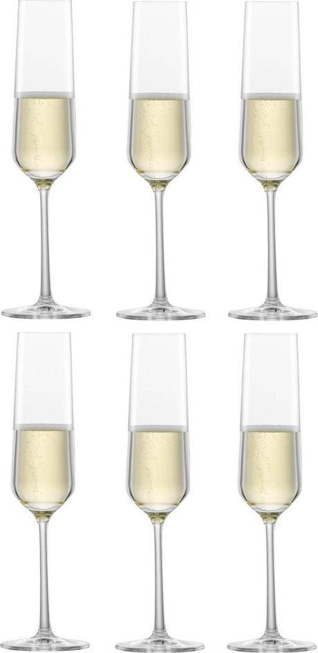 Zwiesel glas belfesta champagneflûte met mp 7 - 0.215 ltr - set van 6